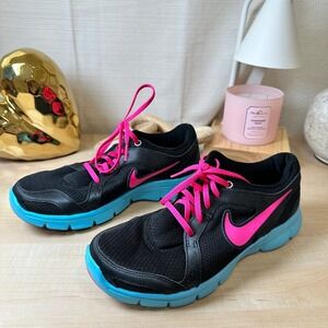 NIKE Black Pink Blue Flex Experience RN 2 Running Shoes 8.5
